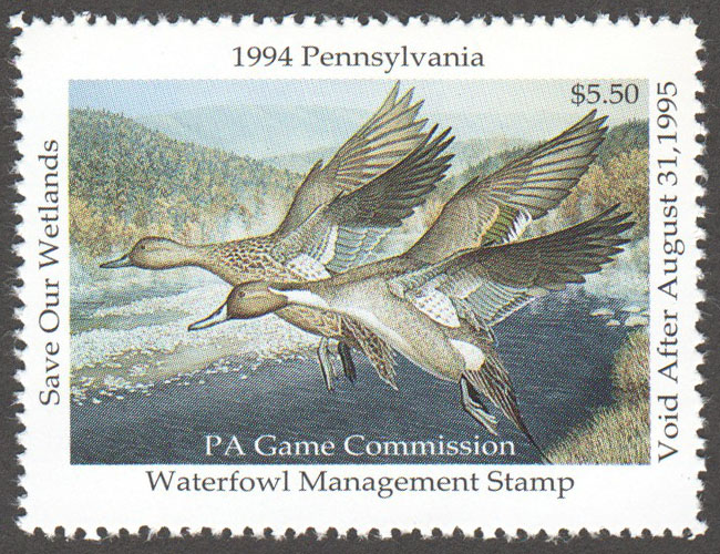 United States of America - Pennsylvania Scott 12 MNH (P221) - Click Image to Close